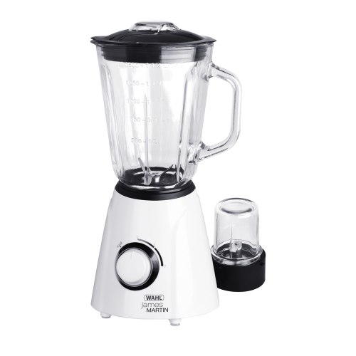 White Table Blender with Grinder