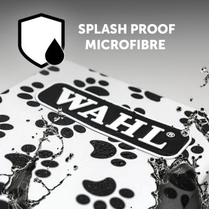 White & Black Paw Print Apron